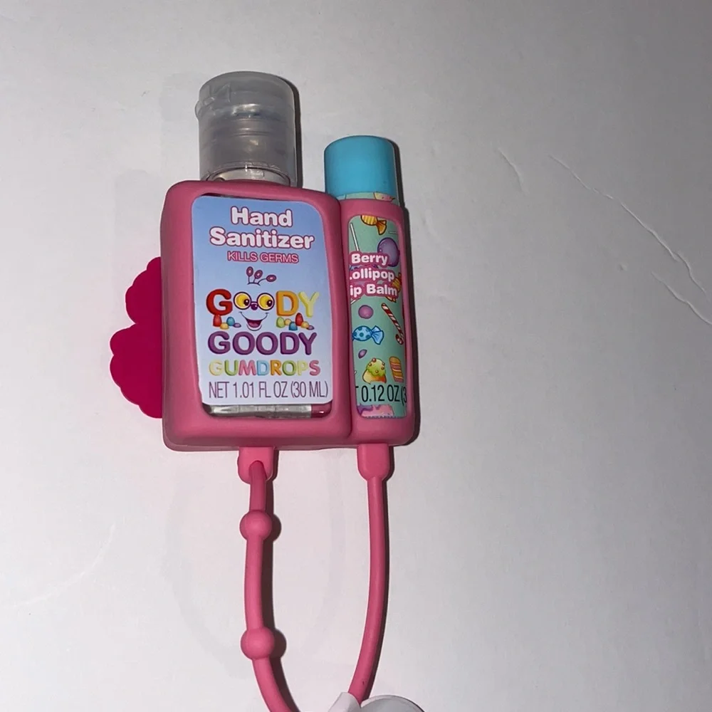 Hasbro candyland hand sanitizer and lip Set